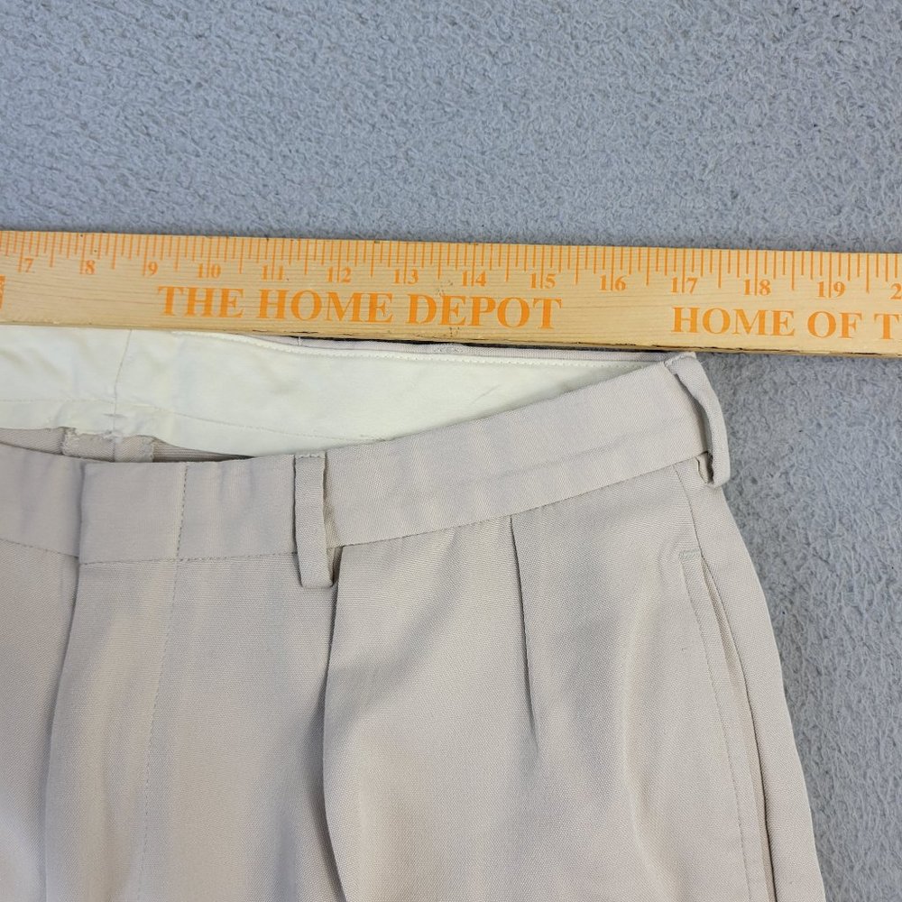 Polo Golf Ralph Lauren Pants Men's Size 35 x 32 Pleated Cuffed Beige - Picture 11 of 13